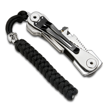  United States vitafend stainless steel key holder Mens multi-function keychain creative car key bag gift