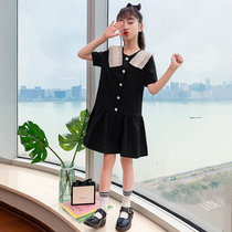 Girls dress summer 2021 new Korean version of the foreign summer summer fashion tide net red burst section big child skirt children