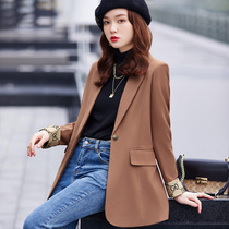 The card with its professional small suit jacket woman.