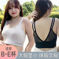Large size No steel ring large breasted bra Summer ultra-thin style Poly-Woo Full Cups Collection of Breast Proof Sagging Underwear women