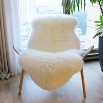 Olympic Australian wool fur sofa mat high-end natural high-density wool floating window mat soft and comfortable lounge chair