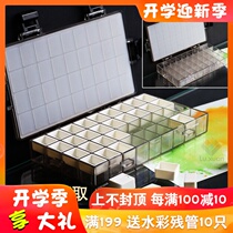 36 grid watercolor moisturizing box 24 style color box ap leak-proof mg Hummingbird song Wen Van Gogh smink ds watercolor sub-pack