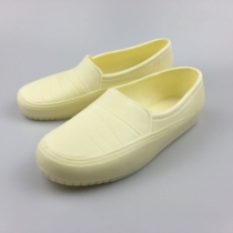 Beige plain plain casual kitchen work non-slip oil-proof arc flat bottom summer rainy day outdoor cement shoes