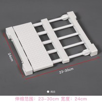 Kitchen cabinet partition TV cabinet locker non-nail retractable wardrobe storage layered partition household built-in compartment