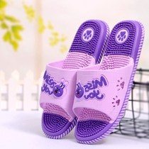 Summer home lovers indoor cool care Men and women home acupressure slippers Non-slip bathroom plastic cool slippers