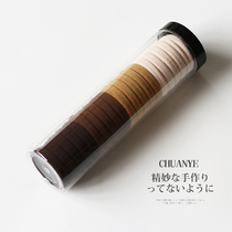 Kawano barrels without seam head rope women 2021 new simple hair rope Japanese and Korean temperament tie hair Hairband