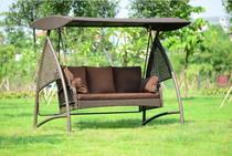 Outdoor Swing Courtyard Garden Swing Villa Double Three Swing Creative Rattan Leisure Swing