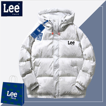 Lee FALLE winter trend white duck down jacket couple casual wild loose warm top thick coat