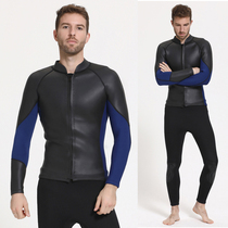 3MM Diving Suit Male Shark Bart Split Long Sleeve Waterproof Mother Suit Snorkeling Warm Winter Swimming Thickening Wetsuit Swimsuit