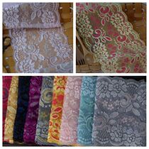 Color two-color stretch lace fabric DIY clothing doll underwear skirt extended decorative accessories