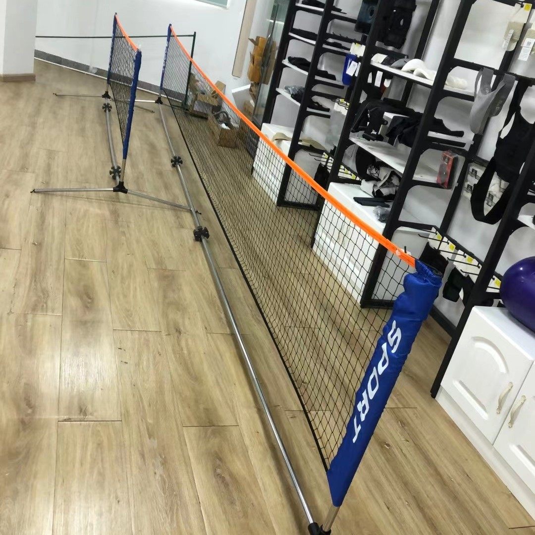 Tennis children's ball short net 3 meters 6 meters portable mobile tennis rack Tennis ball net aluminum alloy bracket