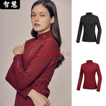 South Koreas Munsingwear ten thousand Xing Wear 21 Autumn golf suit women stand for warm and long sleeve T-shirt