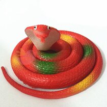 Scary non-toxic toys funny game supplies large snake color glasses silicone children birthday girl soft fake