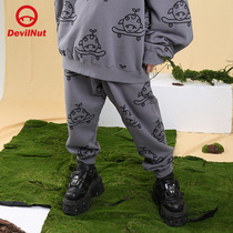 DEVIL NUT Tide brand DNS demon 21 autumn and winter New Men and women couples loose sweater trousers ATO