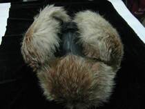 Northern winter old leather hat Northeast men winter outdoor warm clothing folk cultural relics