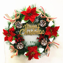 Christmas decorations Christmas floral rings 30cm40CM Christmas tree vines Decorative Pendulum hanging accessories Scene Placement Gate hanging