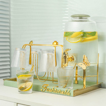 Porcelain wood together mesh red glass Water tool suit to be guests Drink cup with heat resistant kettle light lavish Coke fruit tea barrel