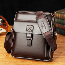 Baodi kangaroo leather bag men's bag messenger bag business men's small backpack shoulder leather casual mini bag