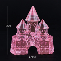 Childrens gem toy diamond crystal castle acrylic plastic fittings large decorated little girl princess gift