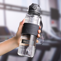 Sports water cup for men and women large capacity fitness portable outdoor plastic water bottle Summer large cup 1000ml kettle
