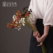 Rose fruit simulation flower fake flower decoration living room table hair rich fruit red fruit fruit decoration small desktop flower arrangement
