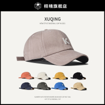 Purple Hat Baseball Cap for men and women Spring and autumn letters Artichokes Purple 100 hitch hat on Face Little Japanese Casual Duck Tongue Cap