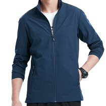 TECTOP mens slim stretch jacket spring new casual handsome stand-up collar jacket top mens trend