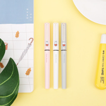 Morning light Miffy series cute straight liquid signature pen 0 5mm full needle tube neutral pen water-based pen black pen wholesale
