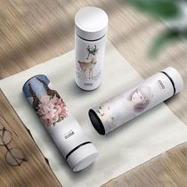 Thermos cup womens fashion 2020 new womens portable adult simple net red water cup ins large capacity thermos cup