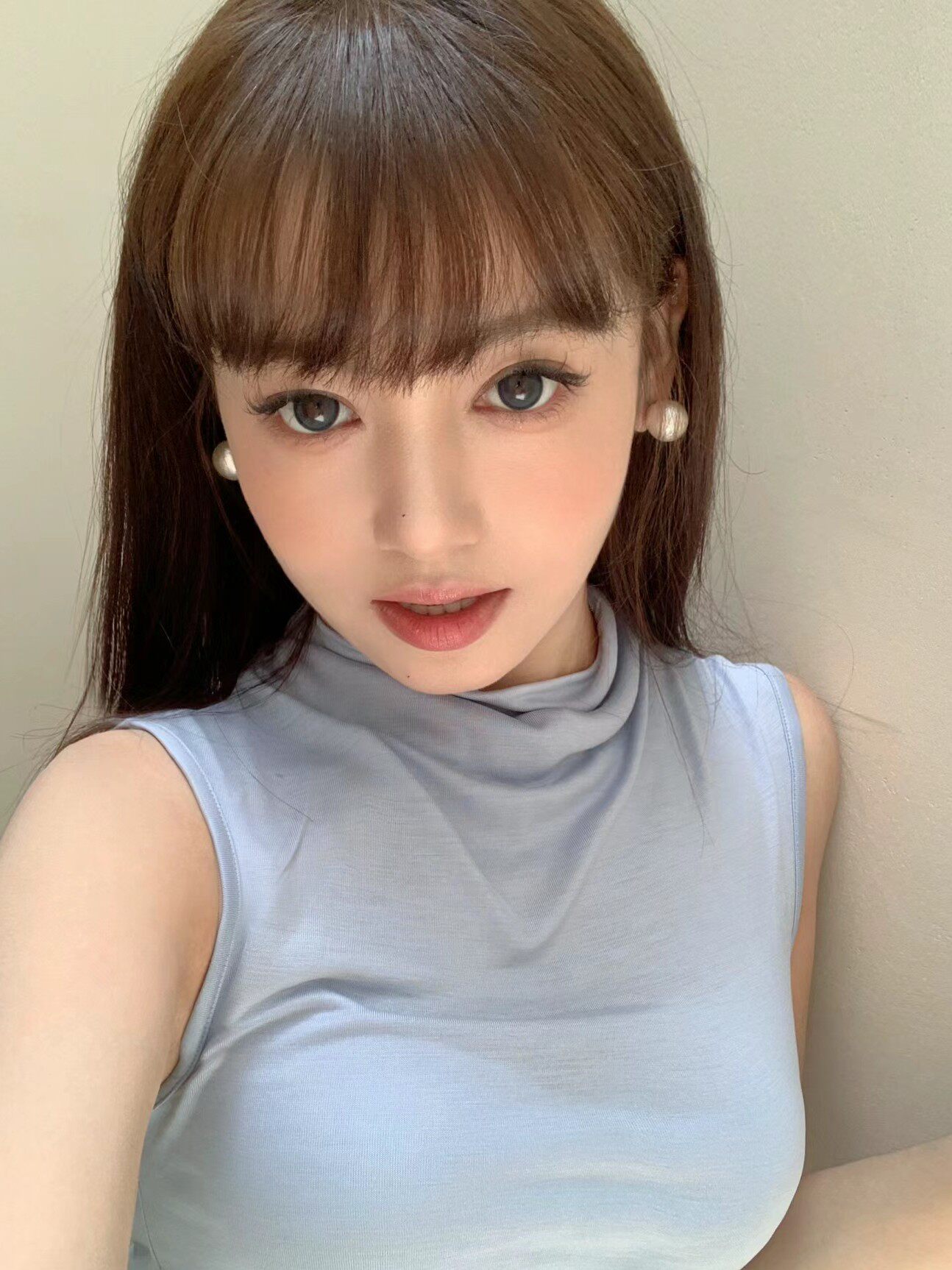 真我黑长直漫画齐刘海假发套 全真发整顶设计 自然隐形无痕贴合 长发飘逸顺滑