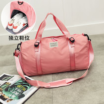 Fitness bag womens bag trendy shoulder yoga bag sports portable training bag dry and wet separation waterproof swimming bag travel bag