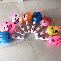  Special offer inflatable animal hammer animal stick toy PVC toy rabbit bear pig sister hammer mallet props