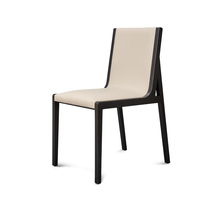  Spot creative fashion restaurant chair postmodern simple Nordic solid wood combination leather backrest dining chair