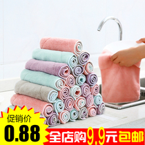 Non-stained with oil small dishcloth dishwashing towels commercial kitchen supplies towels pure cotton yarn household cleaning special water absorption