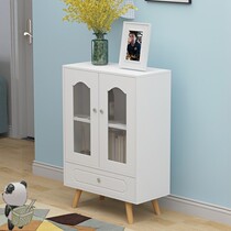 Shoe cabinet simple modern home solid wood storage living room balcony cabinet storage space entrance cabinet