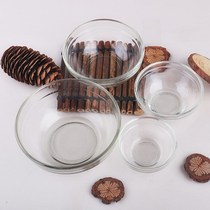 Kitchen household small glass bowl student transparent high temperature beauty salon with personality small super cute