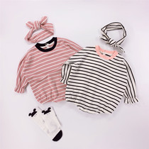 Discipline Code Special Baby Baby Baby Bag Bag Bag Bag Bag - sleeved Strip Easy Baby Spring Baby Baby Spring Clothes