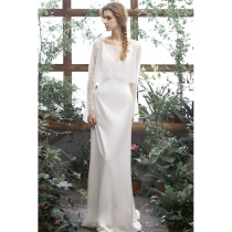 White evening dress female 2021 new annual meeting host dress long Noble celebrity banquet temperament dress dress dress