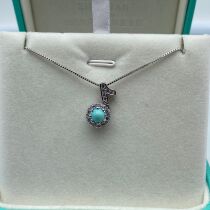 Hubei Zhushan origin natural turquoise jewelry xz1574