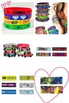 ZW Fitness Sports Accessories Accessories for men and women Fluorescent Color Wide Hair with silicone bell Bell Hands Ring Suit New Dance