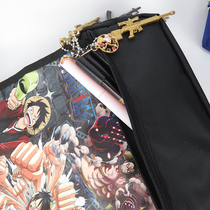 Male student pencil pencil bag creative stationery box capacity Ace simple big one piece of Navy King code lock