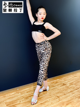 Dynasty Latin dance suit girls dance training pants training top professional performance clothes summer split pants