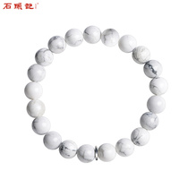 Stone notes a deep love white turquoise bracelet ink texture elegant temperament simple bracelet female creative gift