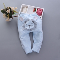Nini Keke childrens big pp pants big crotch boy Haren pants 0-1 year old female baby pants baby pants spring and autumn