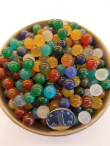 Colorful agate seven gems high quality round storage supplies eight bottles of treasure bottle Buddha statue pagoda Manza gems 1 Two