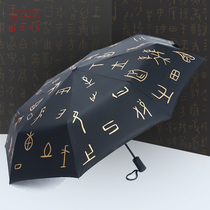 Chinese State Museum Grand Italian Automatic umbrella portable sunscreen Umbrella umbrella museum Ventron