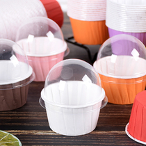 Baking large high temperature resistant cake paper cup curling medium Film paper holder household oven small maffen Cup