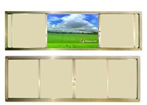 Teaching Blackboard Classroom push-pull whiteboard green board rice yellow board school special multimedia teaching all-in-one machine