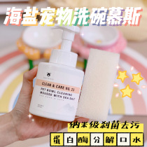 AmoPetric Ammer sea salt pet washing dishes mousse dishwashing liquid dishwashing detergent cleaner supplies 300ml