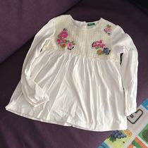 Brand girl long sleeve T-shirt cotton hook embroidery spring and autumn childrens clothing shirt two pieces